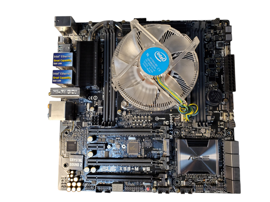 ASUS X99-M WS Motherboard LGA2011-V3 DDR4 with i7-6800K