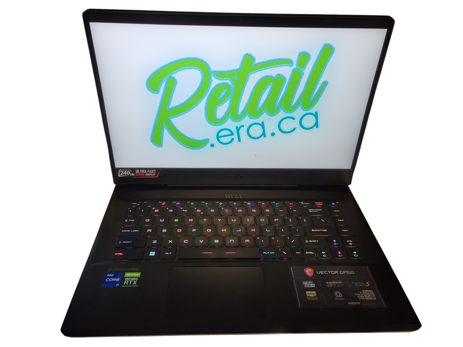 MSI Vector GP66 i7-12700H 32GB DDR4 RTX 3070 1TB NVMe No AC β Lap200