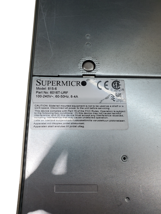 SuperMicro X8DTU-F Motherboard, 1x Xeon E5520, 24GB DDR3 - No HDD