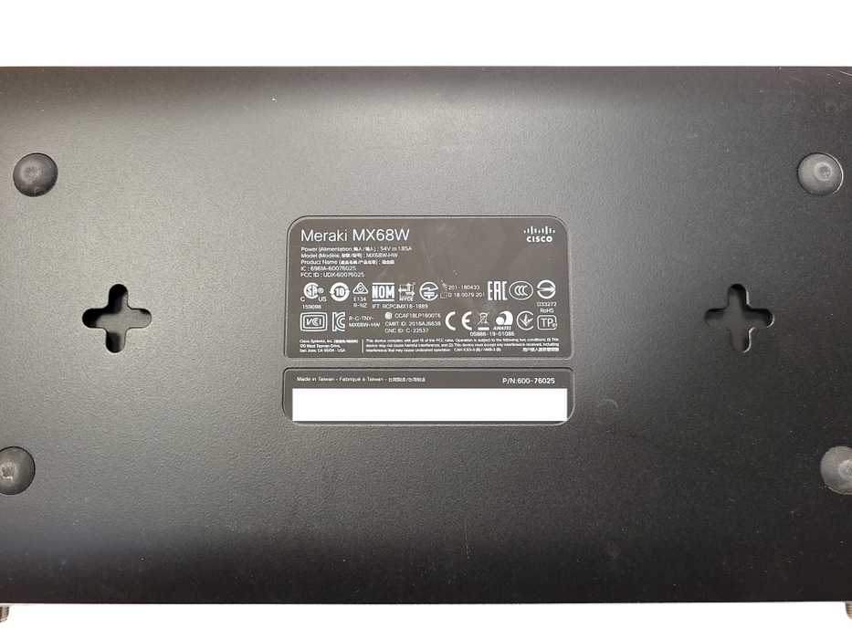 Open-Box Cisco Meraki MX68W-HW Wireless Security Appliance Unclaimed Q_