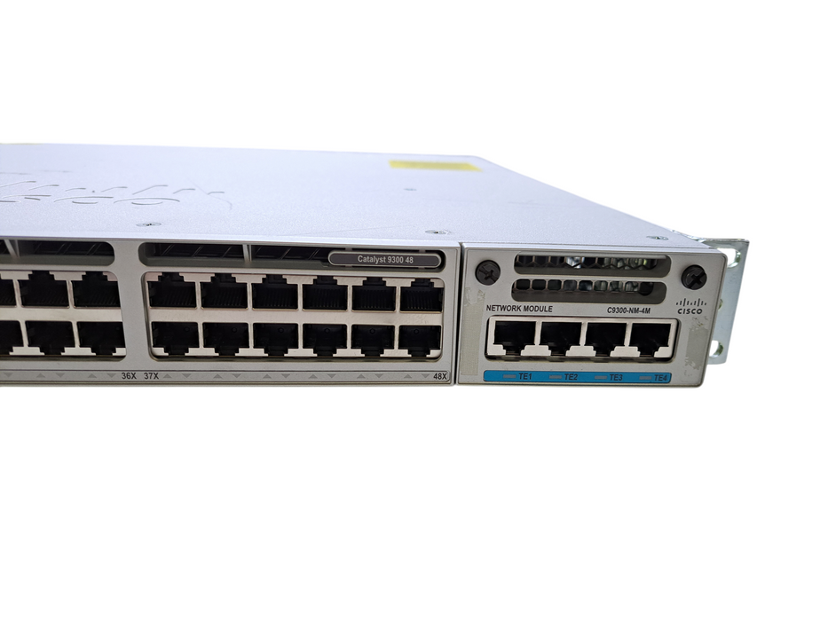 Cisco C9300-48T-E V02 | 48-Port Gigabit L2 Switch w/ C9300-NM-4M 10G Module )