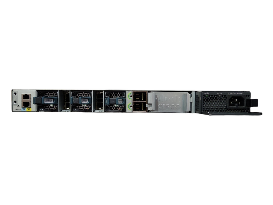 Cisco WS-C3850-12X48U-S, 48-Port UPoE (12x 1/10G) Switch w/ C3850-NM-2-10G