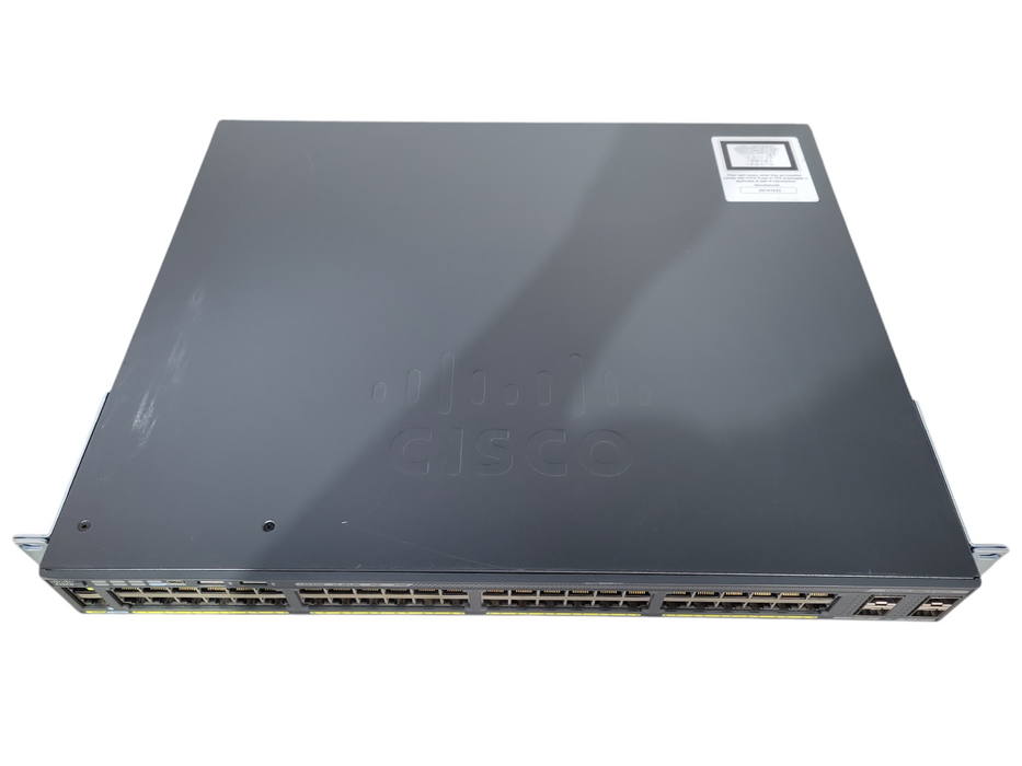 Cisco WS-C2960X-48LPS-L V02, 48-Port Gigabit PoE+ 370W Switch, 4x SFP !