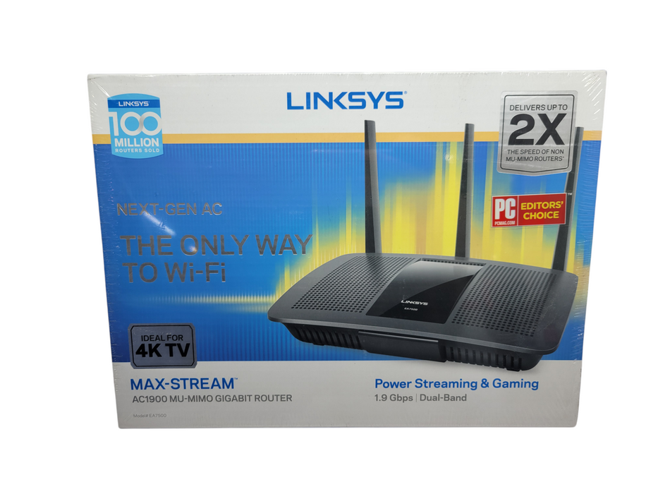 NEW Linksys AC1900 MU-MIMO GIGABIT ROUTER (EA7500) Q%