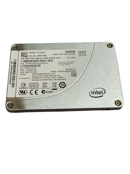 300GB SATA 2.5" 7mm Intel SSD - Assorted models Q+