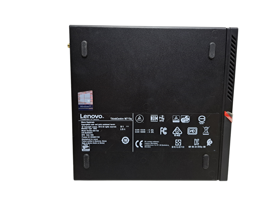 Lenovo ThinkCentre M715q | Ryzen 3 PRO 2200GE @3.20GHz, 8GB RAM, No HDD Q