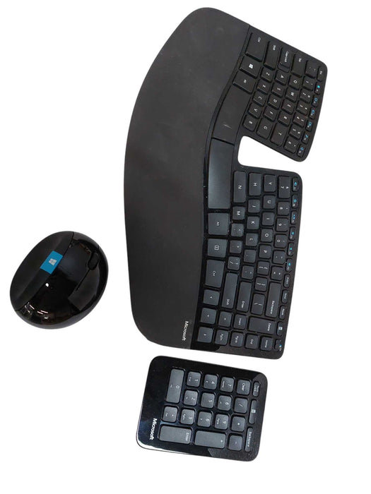 Microsoft Ergonomic Wireless Keyboard Set with Mouse & Numpad ( No Dongle )  =