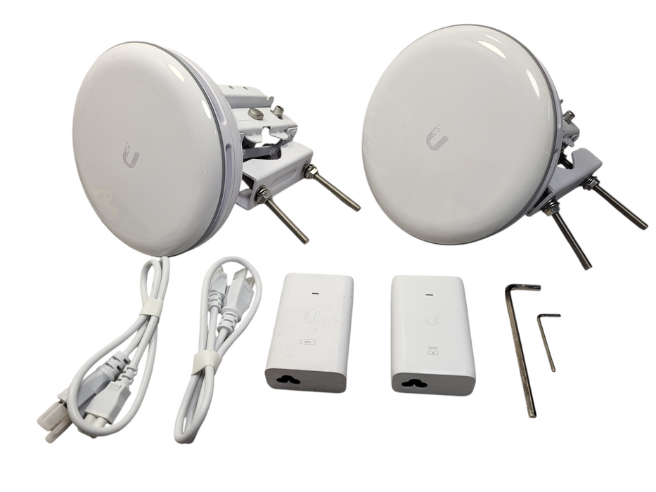 Pair Of Ubiquiti UniFi UBB-XG 60GHz Building-to-Building PtP Bridge Unit $