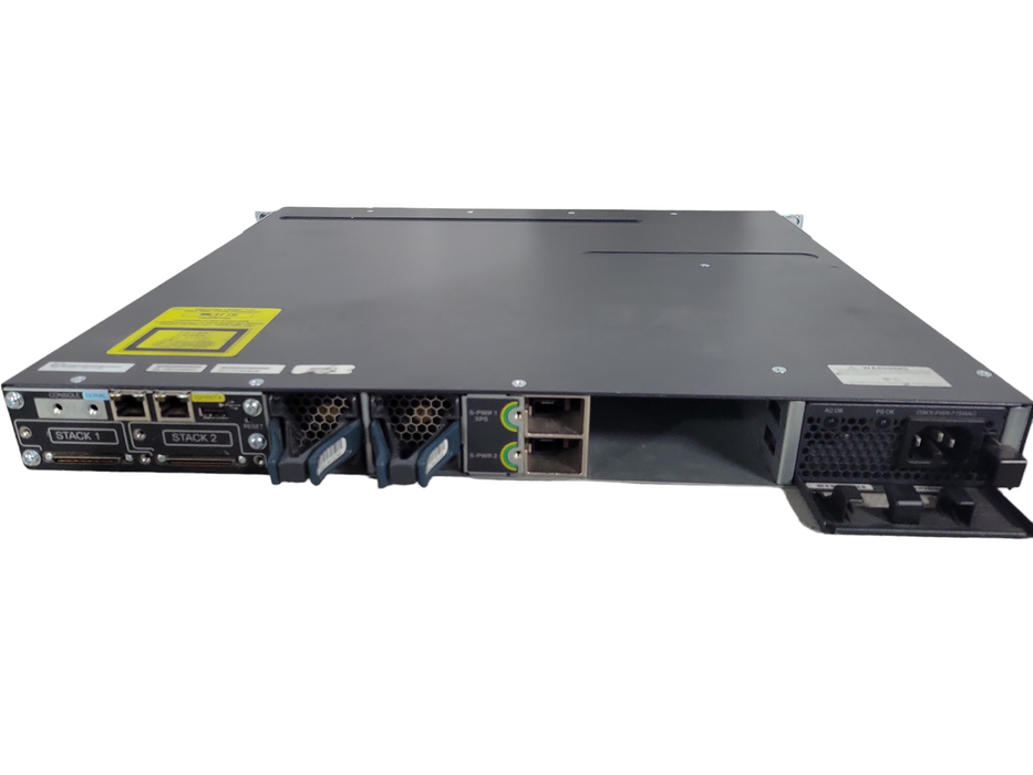 Cisco WS-C3750X-48P-S, 48 Port Gigabit PoE+ Ethernet Switch, 1x PSU !