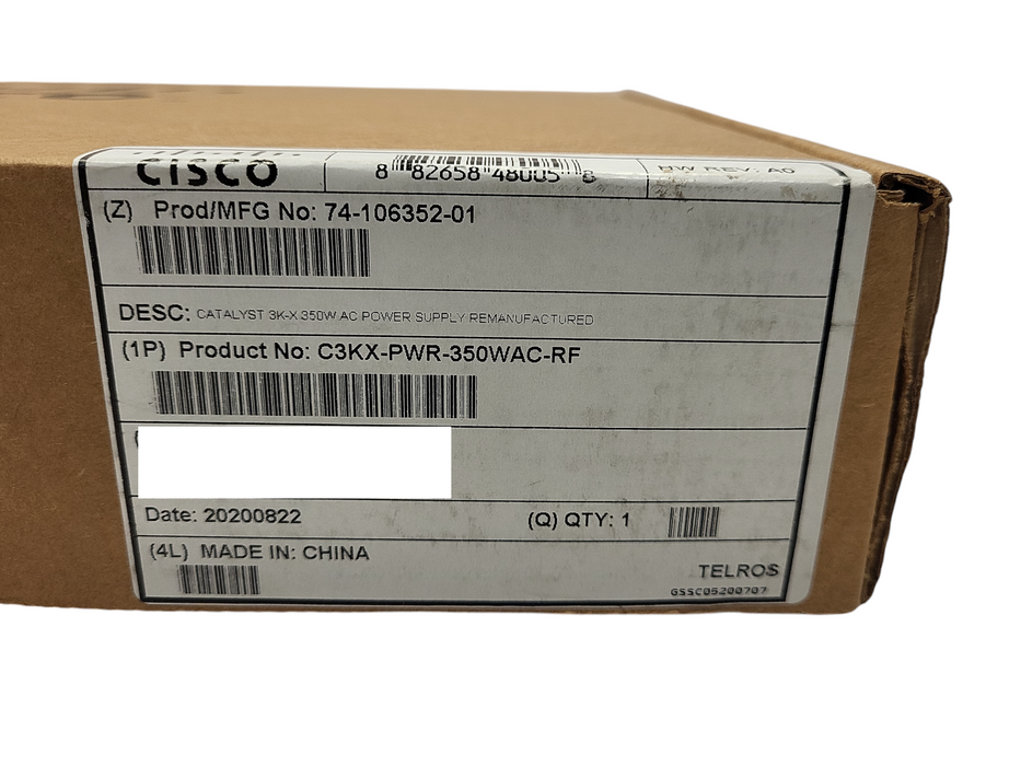 Brand New Cisco C3KX-PWR-350WAC-RF Power Supply $