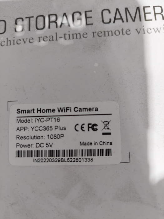 Cloud Storage Camera Smart Home Wi-Fi 1080P Camera Model: IYC-PT16  Q=