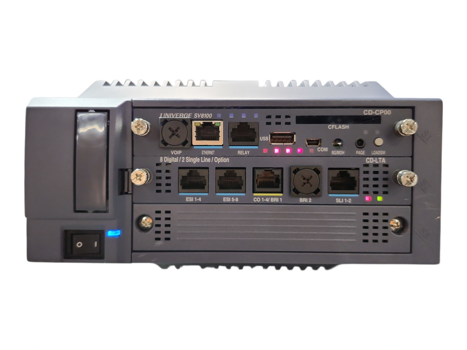 NEC Univerge SV8100 CHS2U B-US Phone System w/ CD-CP00 & CD-LTA Modules Q