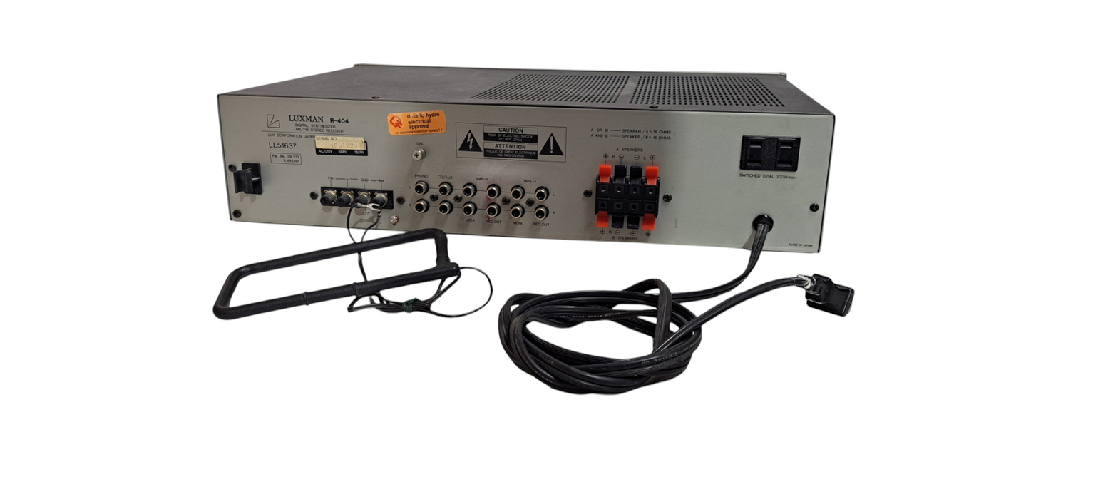 Luxman R-404 Digital Synthesized AM/FM Stereo Receiver| READ