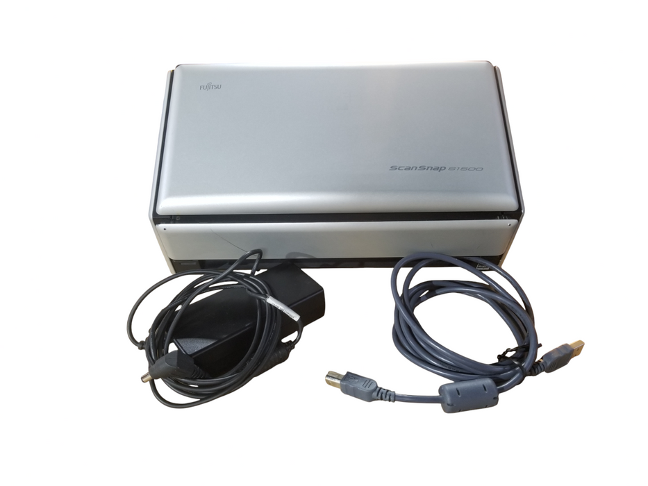 Fujitsu ScanSnap S1500 PA03586-B012 Document Scanner + Adapter & USB Cable Q