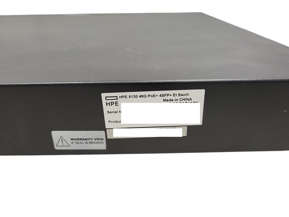 HPE JG937A 5130-48G-POE+-4SFP+ 48x Gig RJ45 PoE 370W & 4x 10G SFP+ Ports !