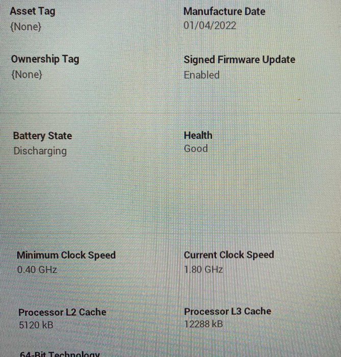 Dell Latitude 7520 Core i7-1185G7@3.00GHz 16GB RAM 256GB SSD READ  Lap200
