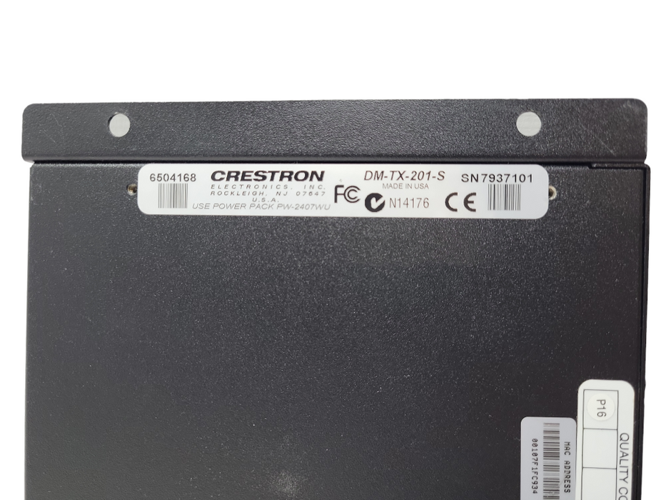 Lot 2x Crestron 8GB Fiber Transmitter DM-TX-201-S &