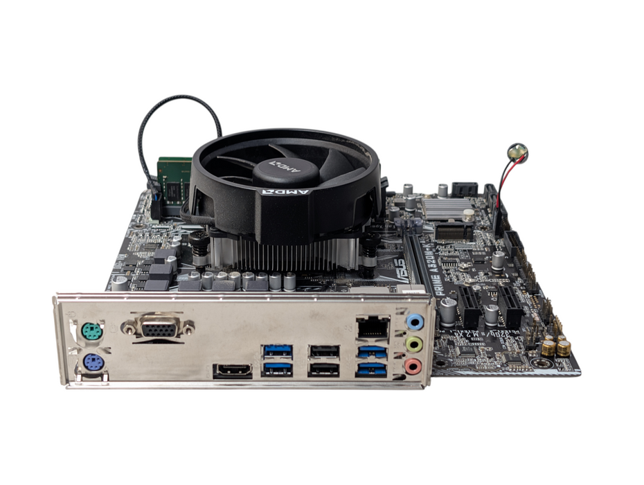 ASUS PRIME A320M-K Ryzen 3 2200G 16GB RAM AM Motherboard Combo  Q-