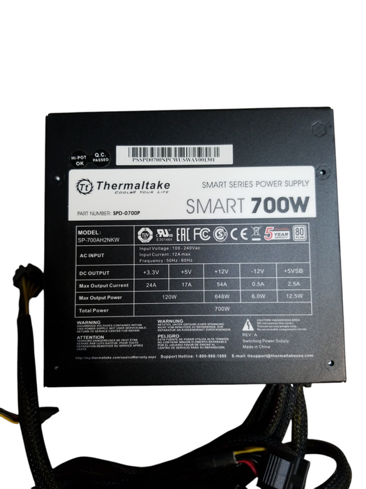 Thermaltake Smart 700W 80 Plus 700W Non Modular Power Supply
