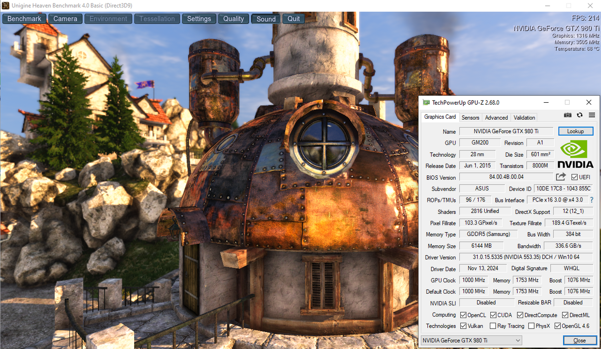 Asus STRIX GeForce GTX 980TI 6GB OC GDDR5 Graphics Card