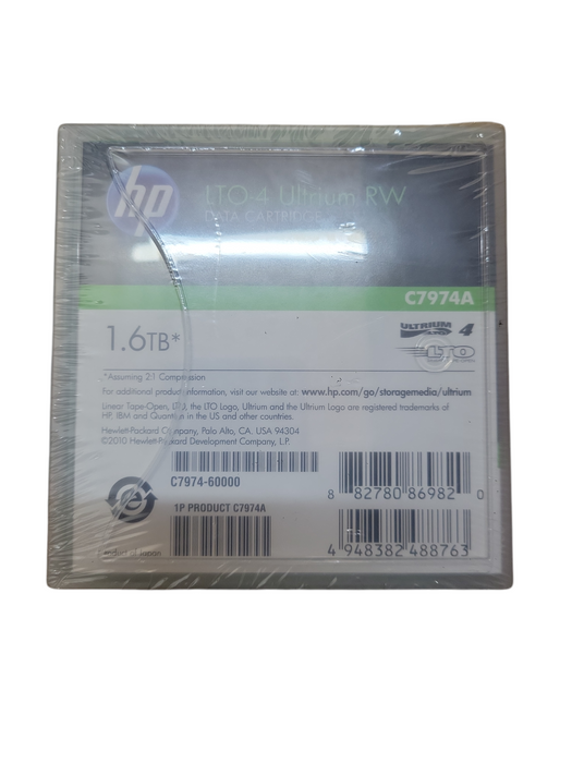 HP LTO-4 Ultrium Cartridge Tape 1.6TB C7974A - New Sealed Q!