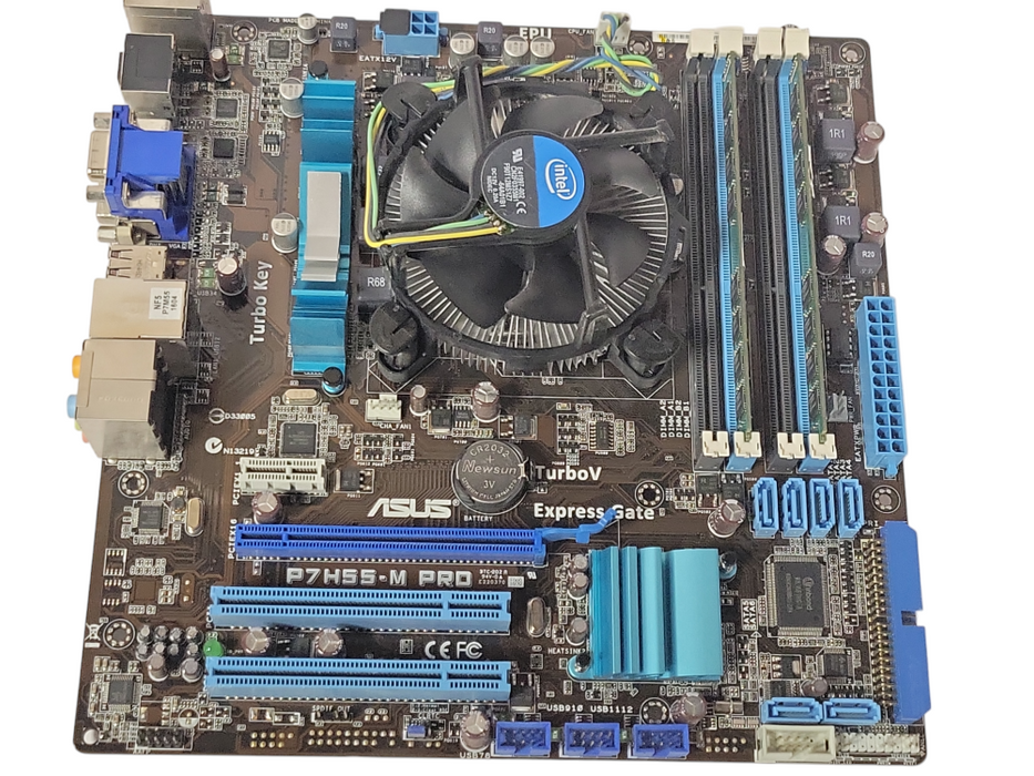 Asus P7H55-M PRO LGA 1156 Motherboard w/ Core I3-550 3.2GHz CPU, 4GB RAM, SEE _