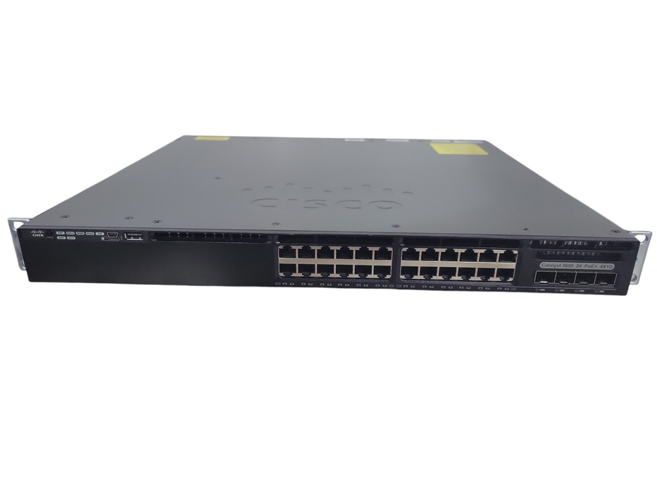 Cisco WS-C3650-24PS-S | 24-Port Gigabit PoE+ | 4x SFP, 1x PSU Network Switch !