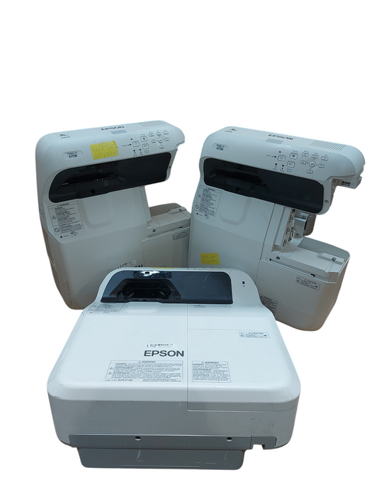 Lot 3x Epson PowerLite 675W H745A Projector - Description for Hours Left