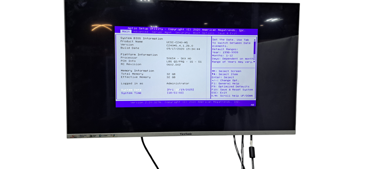 Cisco UCS C240M5 2x Xeon Gold-6132 CPU|32GB DDR4|CISCO 12GMR|2x1050W PSU