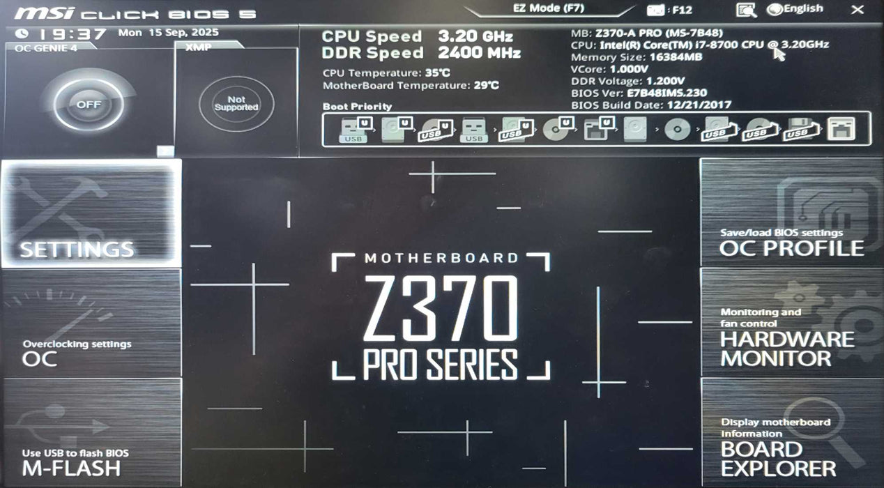 Custom/MSI PC, Core I7-8700 3.20GHz, 16GB DDR4, 8TB HDD, 650W PSU _