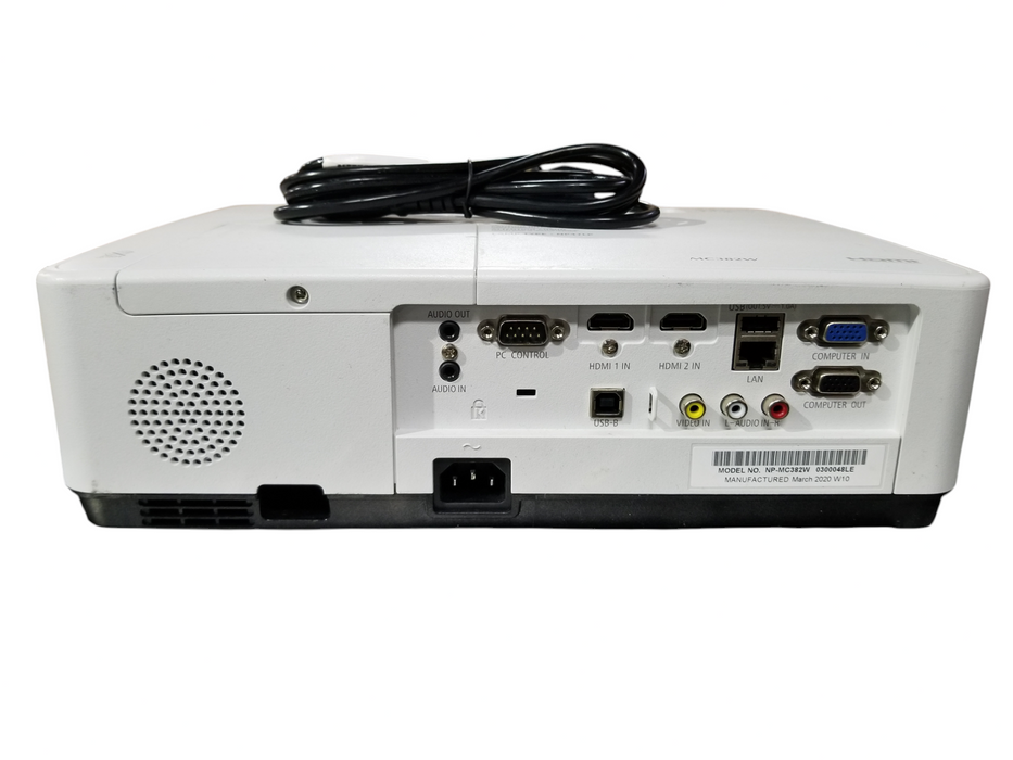 NEC NP-MC372W 3800 Lumen HDMI Projector 1280x800 / 284 Lamp Hours