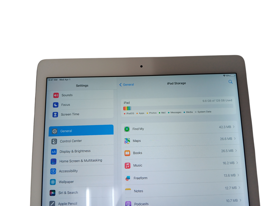 Apple iPad Pro 12.9-inch 1st Gen - Silver - 128GB [A1584]