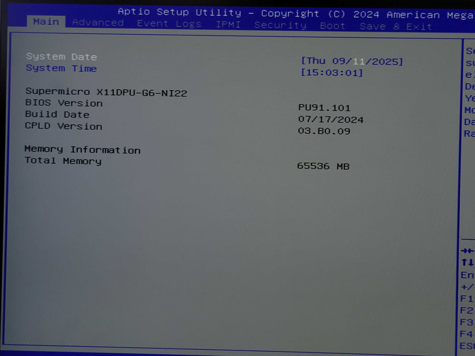 Nutanix/supermicro X11DPU-G6, 2x Xeon Gold 6140 2.30GHz, 64GB DDR4, 2x PSU _