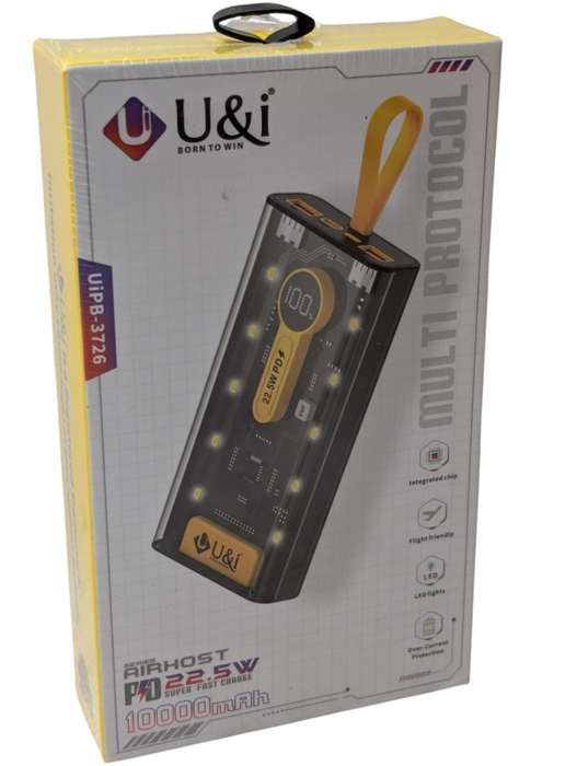 New U&i UiPB 3726 10000mah 22.5W PD Power Bank   Q-