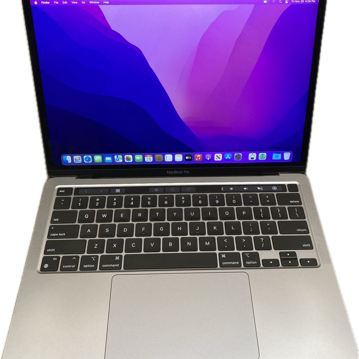 Apple MacBook Pro 13-inch M1 2020 Touch Bar 8GB RAM 256GB SSD READ