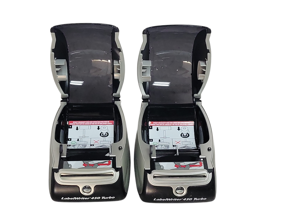 Lot of 2x Dymo LabelWriter 450 Turbo printers, READ _