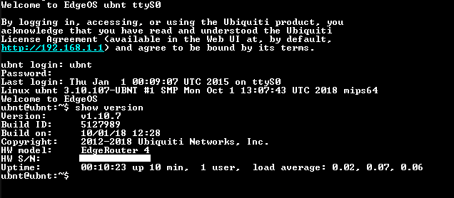 Ubiquiti ER-4 EdgeRouter 4 Port Gigabit Router with 1 x SFP Port