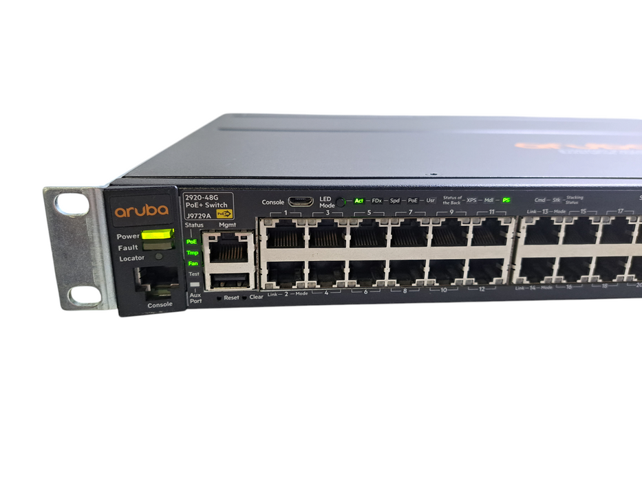 Aruba J9729A 2920-48G-POE+ | 48-Port Gigabit PoE+ Network Switch 1x PSU )