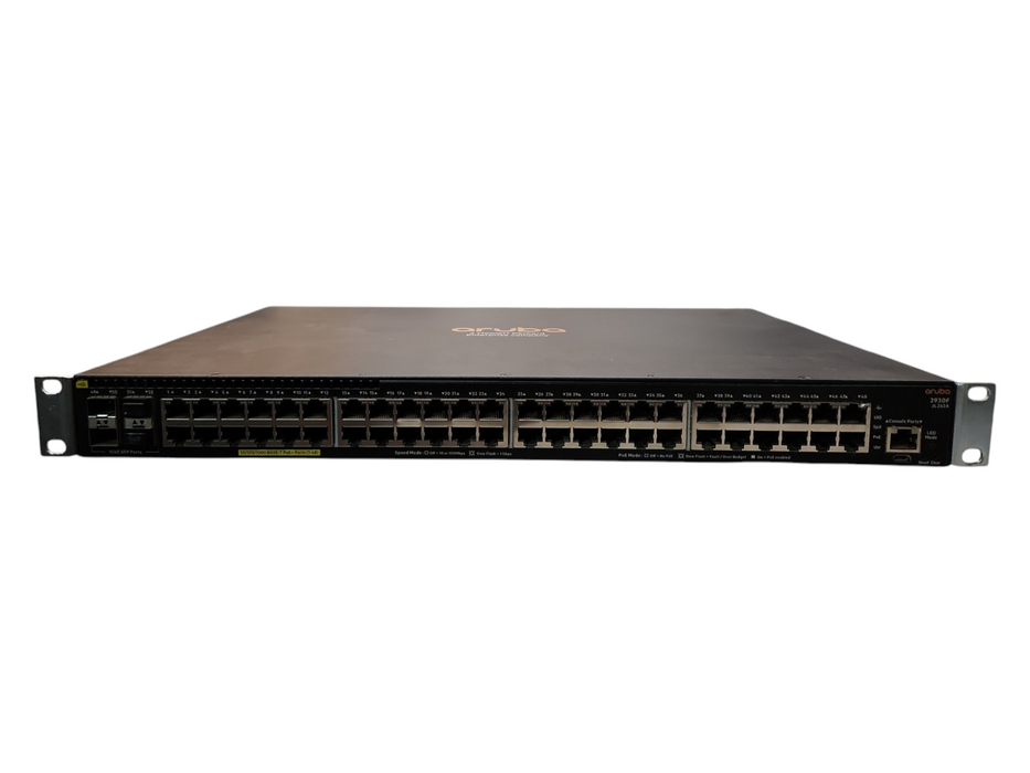 HPE Aruba 2930F 48xGbE PoE+ /4x1G SFP Managed Switch JL262A w/ Brackets