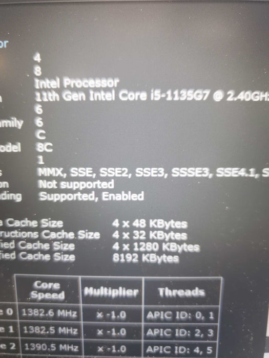 Dell Latitude 5420 Core i5-1135G7@2.40GHz 16GB RAM 256GB NVME  Lap200