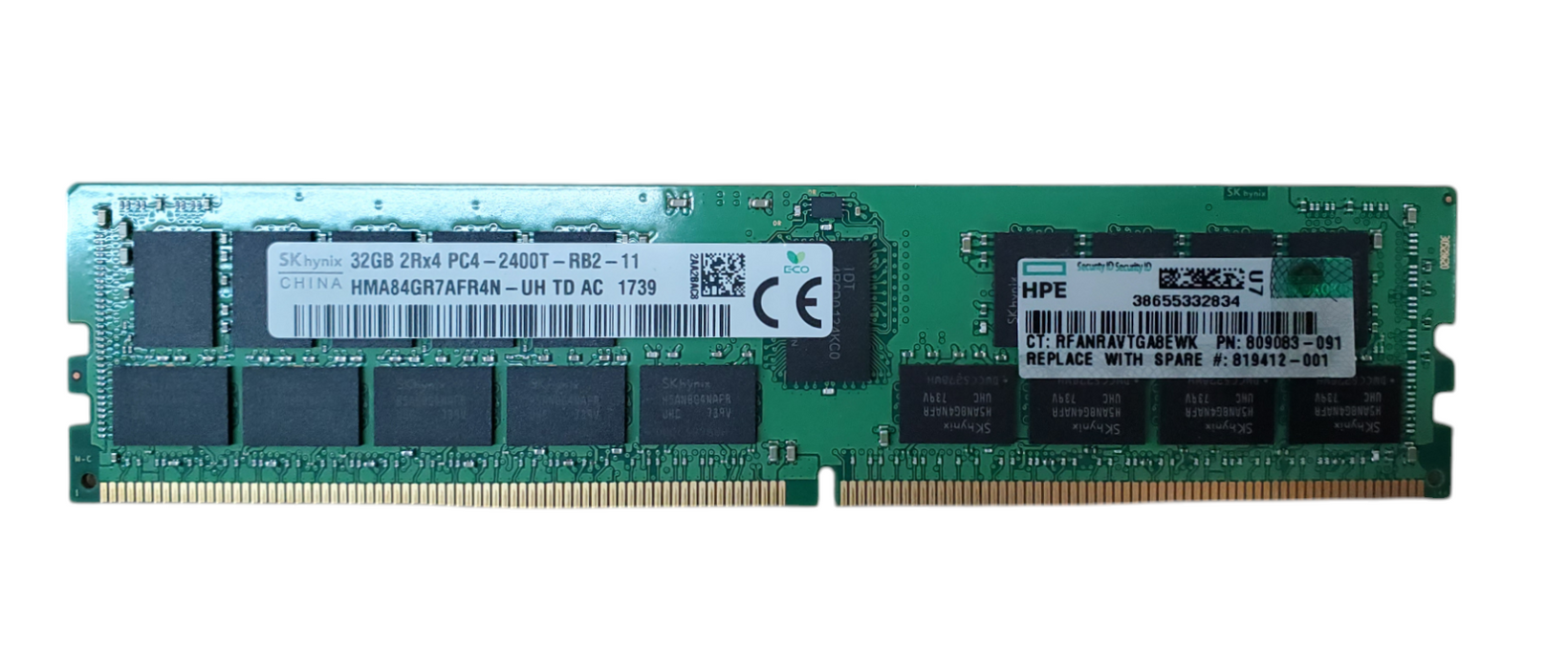 SK Hynix 32GB 2Rx4 PC4-2400T-RB2 DDR4 Server RAM Q