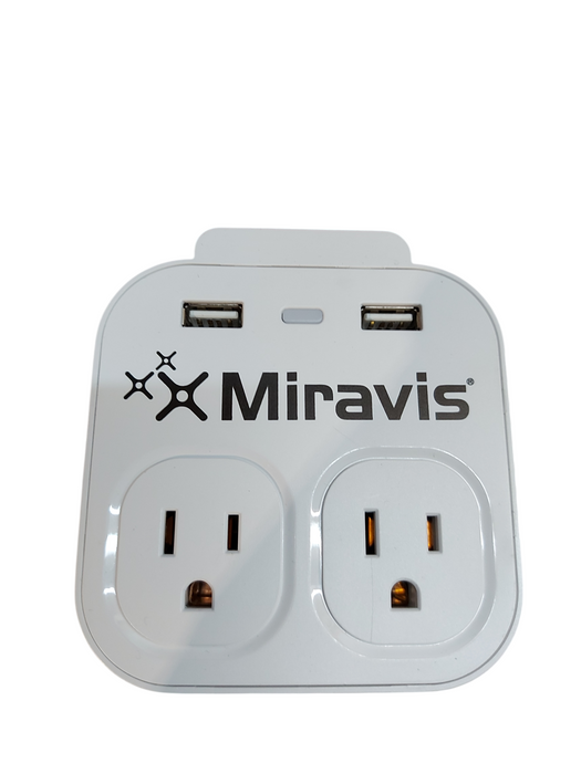 Miravis Console Wall Charger + Phone Holder 5V 2 AC Adapter w/ 2 USB
