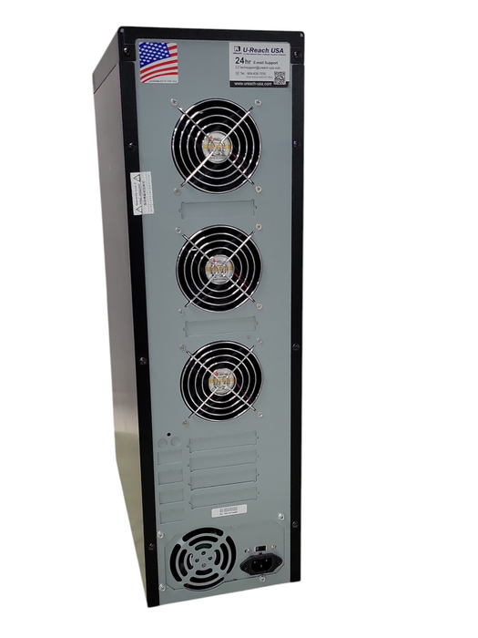 U-Reach 12-Bay SATA hard disk duplicator / eraser tower, REAd _