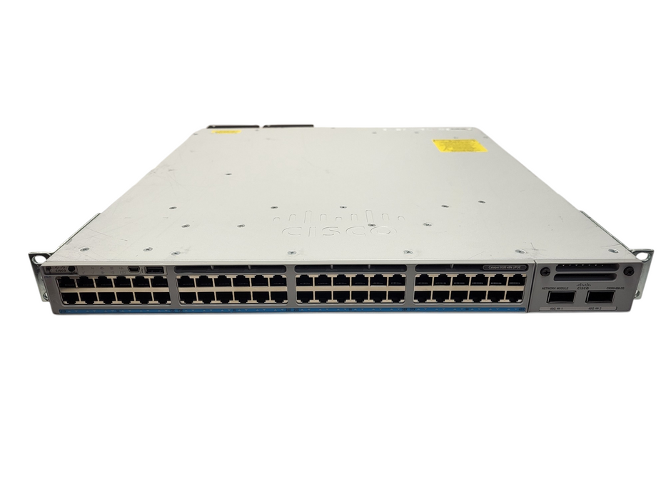 Cisco C9300-48UN-A V02 | 48-Port UPoE Network Switch w/ C9300-NM-2Q, 2x PSU Q$