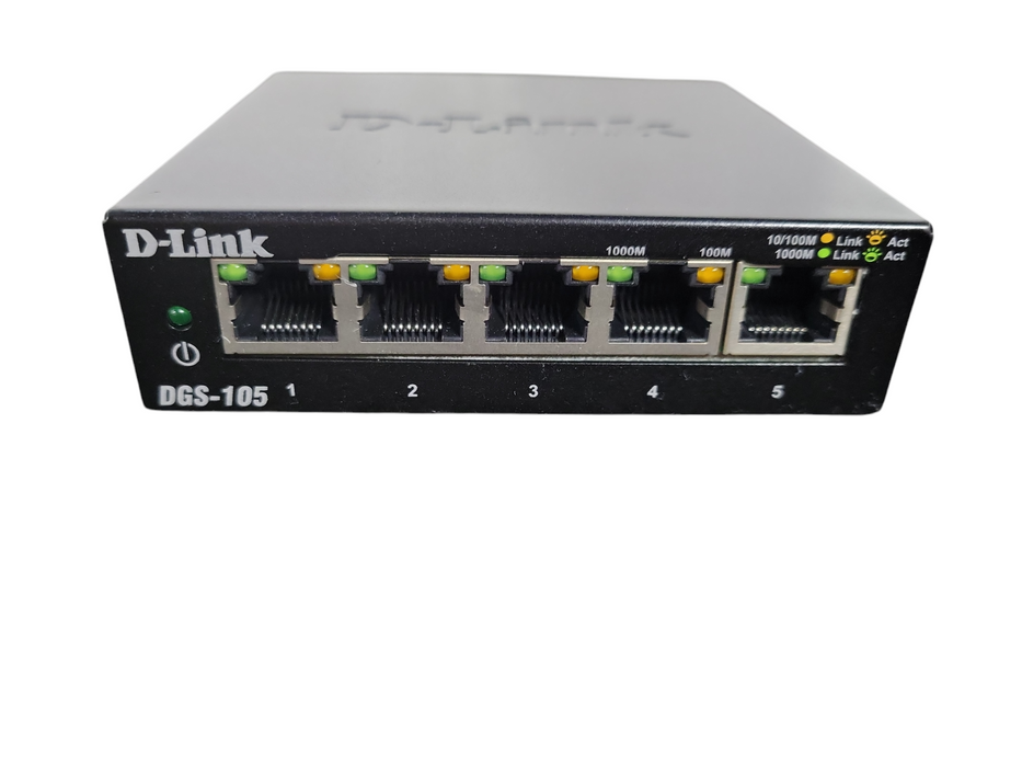 D-Link DGS (DGS-105) 5-Port Gigabit External Switch !