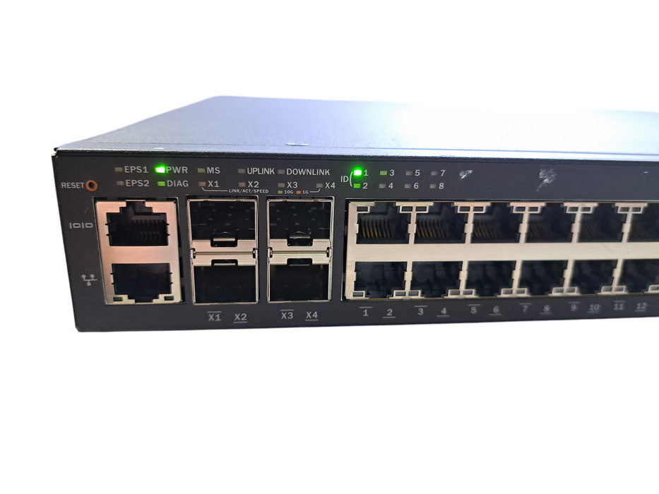 Brocade ICX6450-48P | 48-Port Gigabit PoE+ Switch | 4x 1/10G SFP+ Q