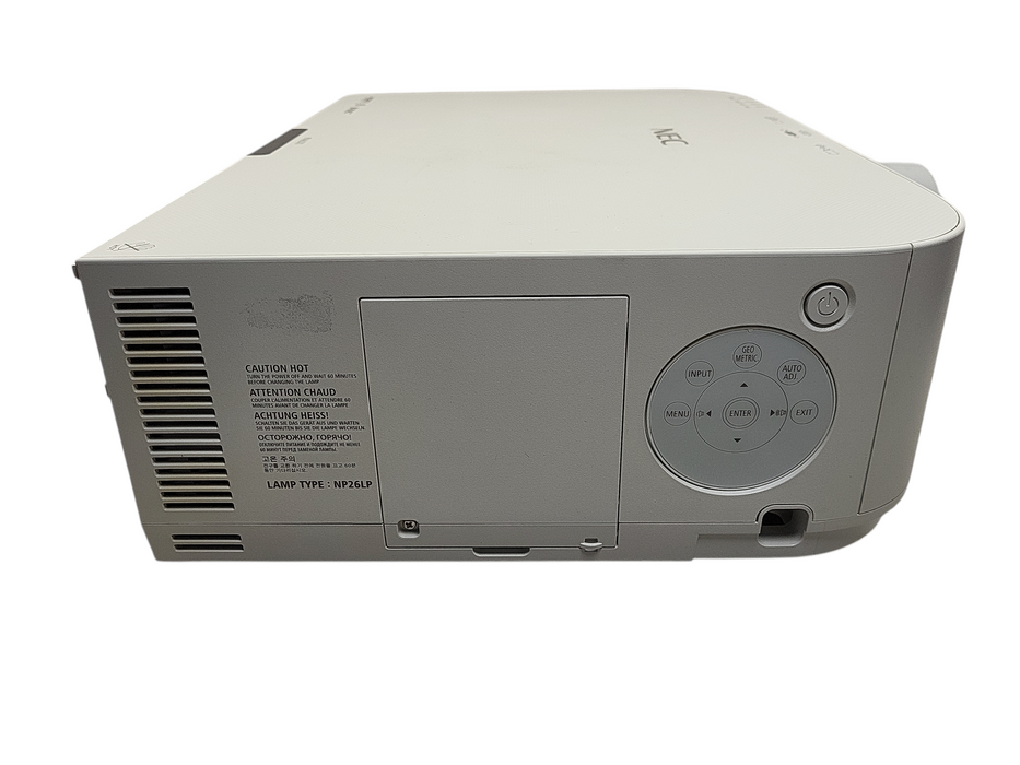 NEC PA622U Lumens 6,200 WUXGA 3LCD Projector Lamp hour: 514hrs No remote $