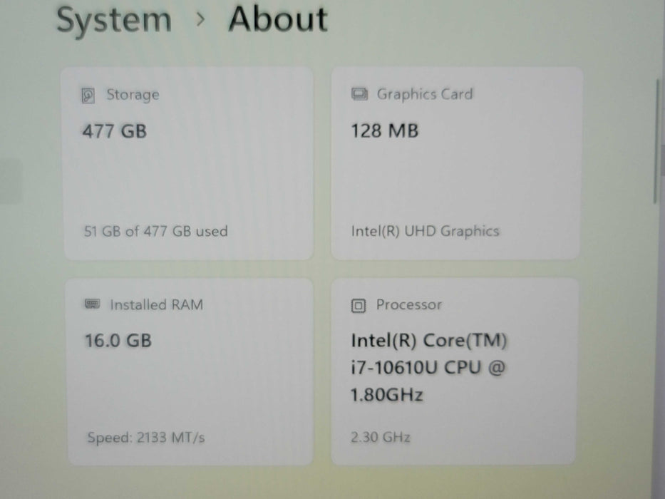 Lenovo ThinkPad X1 Carbon i7-10610U 16GB RAM 512GB NVMe β Lap200
