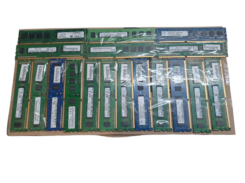 Lot of 90x Various brands DDR3 4GB, Desktop RAM