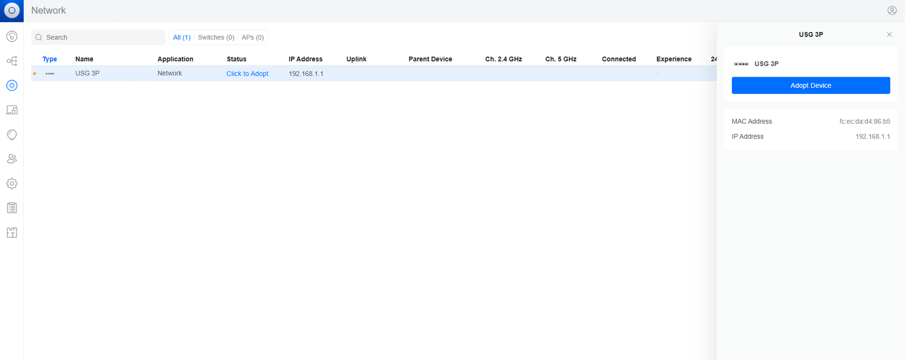 Ubiquiti Networks UniFi USG Security Gateway, Factory Reset
